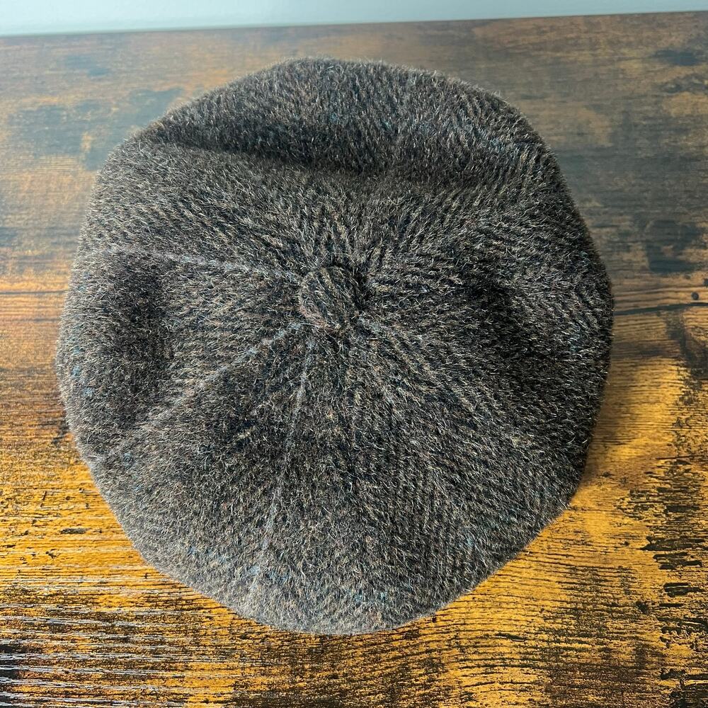 VTG Doria Gruppo Borsalino Hat Wool Mohair Blend Newspaper/Cabbie 7 Brown Italy